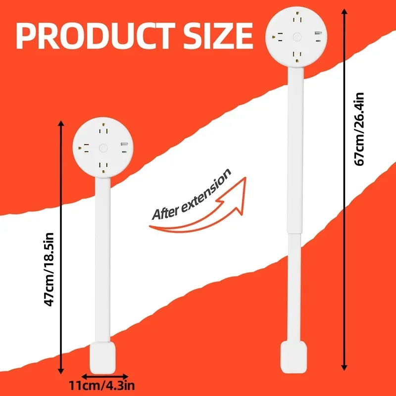 PivotPower Rotating Outlet Extender